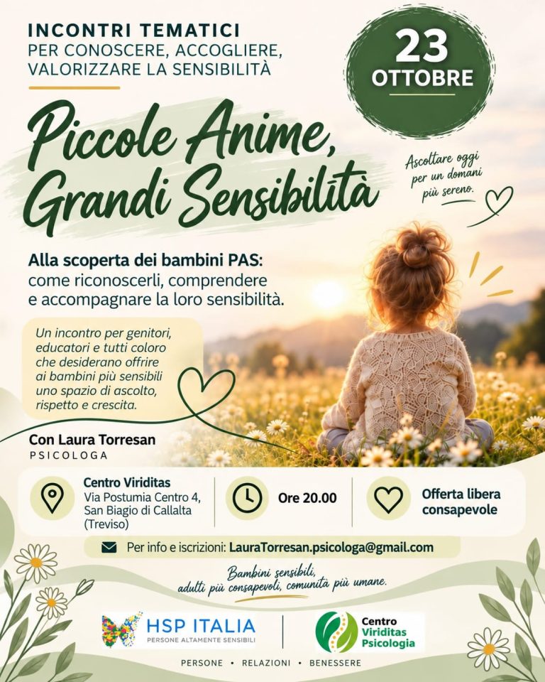 Locandina di Piccole anime, grandi sensibilità — 23 ottobre 2026